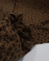 Tecido Viscose Tapete Floral Tons de Marrom