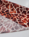 Tecido Viscose Italiano Animal Print Tons Quentes
