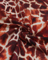 Tecido Viscose Italiano Animal Print Tons Quentes