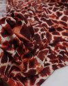 Tecido Viscose Italiano Animal Print Tons Quentes