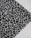Tecido Microfibra Italiano Dupla Face Animal Print Geométrico P/B