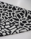 Tecido Microfibra Italiano Dupla Face Animal Print Geométrico P/B