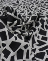 Tecido Microfibra Italiano Dupla Face Animal Print Geométrico P/B