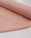 Tecido Cambraia de Algodão Listra Dupla Branco e Coral