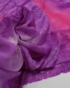 Tecido Crepe Chiffon Pintura Tie Dye Rosa e Roxo