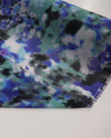Tecido Crepe Chiffon Manchas Tons de Azul e Preto