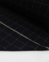 Tecido Tweed Quadriculado Azul e Preto