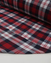 Tecido Flanela Mista Xadrez Duplo Branco, Azul e Vermelho