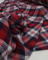 Tecido Flanela Mista Xadrez Duplo Branco, Azul e Vermelho