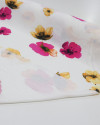 Tecido Viscose Portulacas Pink, Laranja e Offwhite