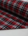Tecido Flanela Mista Quadriculado Preto, Branco e Vermelho