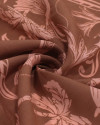 Tecido Viscose Estampa Tropical Rosa e Marrom