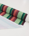 Tecido Crepe de Alfaiataria Italiano Multi Listras Tons Terrosos