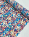 Tecido Crepe de Seda Tie Dye Abstrato Colorido