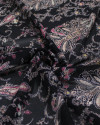 Tecido Crepe Koshibo Leve Macro Cashmere Tons Quentes e Preto
