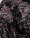 Tecido Crepe Koshibo Leve Macro Cashmere Tons Quentes e Preto