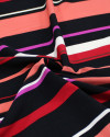 Tecido Crepe de Viscose Listras Coloridas