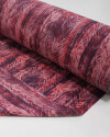 Tecido Tactel FIno Listras e Riscos Abstratos Salmão e Roxo
