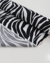 Tecido Tricoline Italiano Animal Print Branco e Preto
