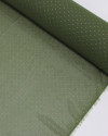 Tecido Crepe Chiffon Micro Poá Metalizado Dourado e Verde Militar