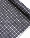 Tecido Crepe Texturizado Multi Quadriculado Preto e Branco