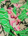 Tecido Linho Misto Italiano Multi Estampas em Recortes Colorido