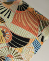 Tecido Viscose Italiano Estampa Abstrata Colorido
