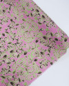 Tecido Viscose Estampa Étnica Verde e Rosa Chiclete
