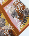 Tecido Viscose Macro Lenços Floral Tons Terrosos