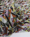Tecido Viscose Estampa Multi Geométrico Colorido
