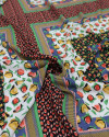 Tecido Viscose Estampa Lenço Floral Liberty
