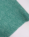 Tecido Viscose Pingos Abstratos Sombreado Offwhite e Verde Tiffany