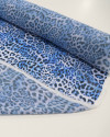 Tecido Crepe Chiffon Animal Print Tie Dye Tons de Azul