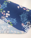 Tecido Viscose Buque Floral Tons de Azul