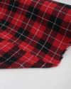Tecido Flanela Mista Xadrez Branco, Preto e Vermelho