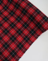 Tecido Flanela Mista Xadrez Branco, Preto e Vermelho