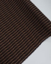 Tecido Viscose Estampa Linhas Curvas Branco, Caramelo e Preto