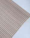Tecido Viscose Estampa Linhas Curvas Caramelo e Creme