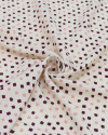 Tecido Viscose Micro Geométrico Rosa, Roxo e Creme
