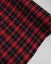 Tecido Flanela Mista Xadrez Duplo Branco, Vermelho e Preto