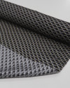 Tecido Crepe Silk Italiano Micro Geométrico Preto, Bege e Cinza