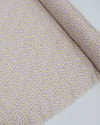Tecido Viscose Sarjada Italiano Micro Margaridas Amarelo, Branco e Rosé