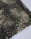 Tecido Crepe Chiffon Italiano Animal Print Tons de Marrom
