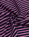 Tecido Crepe Chiffon Italiano Listrado Azul Marinho e Rosa