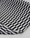 Tecido Crepe Chiffon Texturizado Italiano Ilusão de Ótica P/B