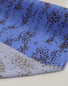 Tecido Viscose Acetinada Italiano Brocado Animal Print Azul