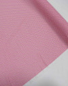 Tecido Viscose Italiano Micro Estampado Geométrico Vermelho e Rosa