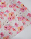 Tecido Sarja Italiano Tapete Floral Tie Dye Tons Pastéis