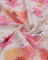 Tecido Sarja Italiano Tapete Floral Tie Dye Tons Pastéis