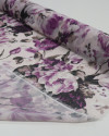 Tecido Crepe Chiffon Italiano Multi Floral Tons de Lilás